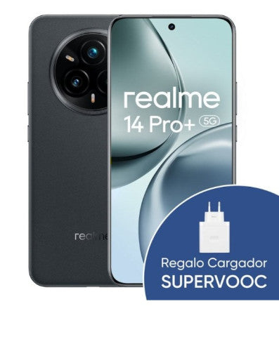 REALME 14 PRO+ 5G 512GB 12GB SUEDE GREY INT NFC + SUPERVOOC 120W POWER ADAPTER WHITE_0