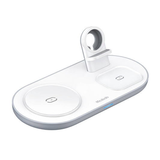 Wireless Charger Mcdodo CH-7060 3 in 1 15W (mobile/TWS/Apple watch) (white)_0