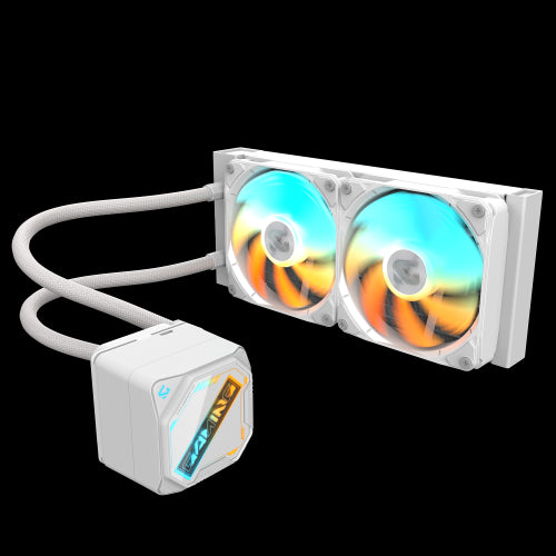 GIGABYTE GAMING 240 ICE RefrigeraciÃ³n LÃ­quida para CPU - 2x120mm Ventiladores ARGB, mecanismo de enclavamiento deslizante, DAISY-CHAIN, Compatible con Intel LGA 1851 y AMD AM5_1