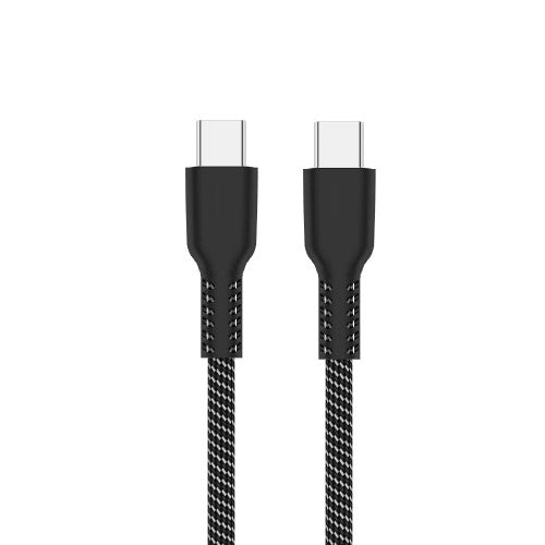 Cabo USB-C EWENT / 480MBPS 60W / Fabric Preto 0.5MT / EC1090_0