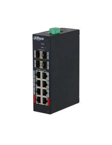 (DH-HS4412-8ET-96) DAHUA SWITCH INDUSTRIAL MANAGED 8 PUERTOS POE 10/100 MBPS + 4 SFP 1000 MBPS UPLINK_0