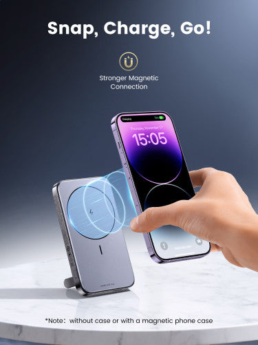Powerbank UGREEN / Mini / Wireless 10000mAh 20W MagSafe / Cinza / 15086_4