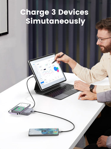 Powerbank UGREEN / Mini / Wireless 10000mAh 20W MagSafe / Cinza / 15086_7