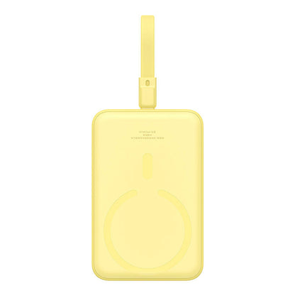 Baseus Magnetic Mini MagSafe 10000mAh 20W powerbank with built-in Lightning cable - yellow + Baseus Simple Series USB-C - USB-C 60W 0.3m cable_2