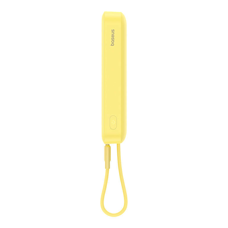 Baseus Magnetic Mini MagSafe 10000mAh 20W powerbank with built-in Lightning cable - yellow + Baseus Simple Series USB-C - USB-C 60W 0.3m cable_12