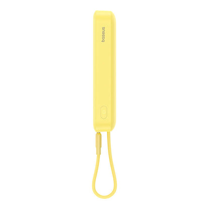 Baseus Magnetic Mini MagSafe 10000mAh 20W powerbank with built-in Lightning cable - yellow + Baseus Simple Series USB-C - USB-C 60W 0.3m cable_12