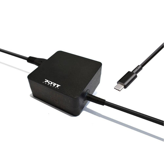 Carregador Universal Port Designs 45W USB Type-C EU Plug