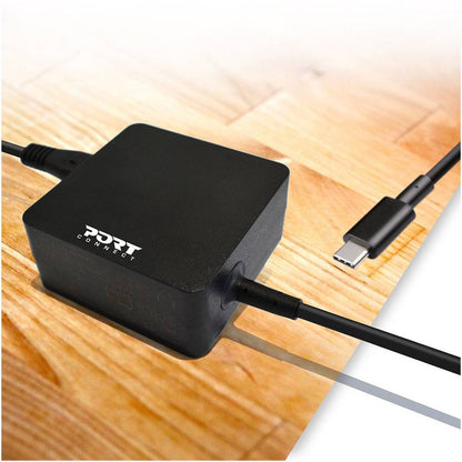 Carregador Universal Port Designs 45W USB Type-C EU Plug