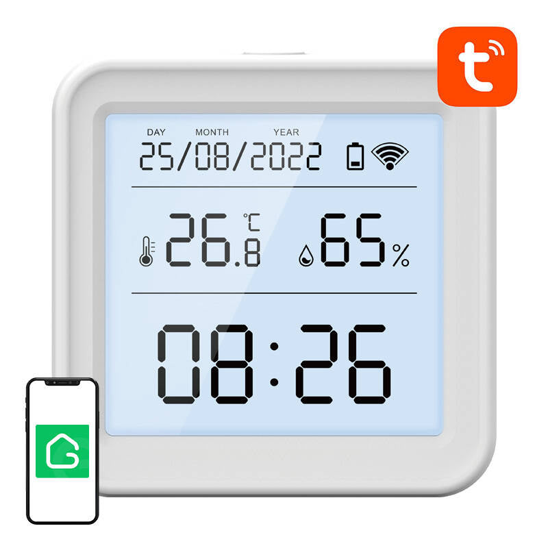 Smart temperature and humidity sensor WiFi Gosund S6 LCD Tuya_0