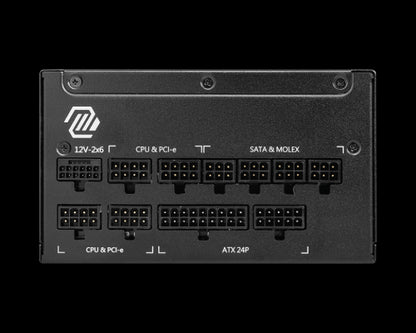 MSI MAG A1000GL PCIE5 II unidad de fuente de alimentaciÃ³n 1000 W 24-pin ATX ATX Negro_1