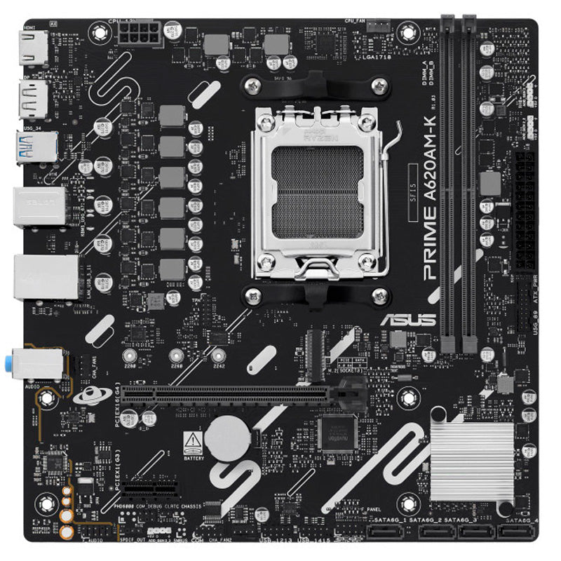 PLACA ASUS PRIME A620AM-K,AMD,AM5,A620A,2DDR5,128GB,DP+HDMI,GBLAN,4SATA6+M.2,GBLAN,5USB3.2,MATX_0