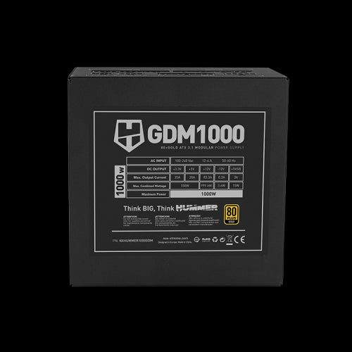 Fuente de Alimentación Nox Hummer GDM/ 1000W/ Ventilador 12cm/ 80 Plus Gold_6