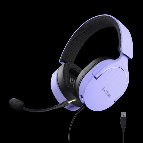 Trust GXT 490P FAYZO Auriculares AlÃ¡mbrico Diadema Juego USB tipo A Negro, PÃºrpura_0