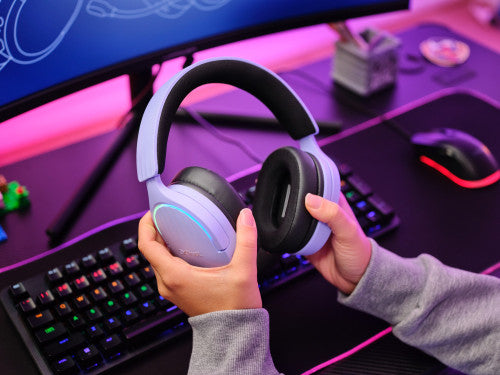 Trust GXT 490P FAYZO Auriculares AlÃ¡mbrico Diadema Juego USB tipo A Negro, PÃºrpura_7