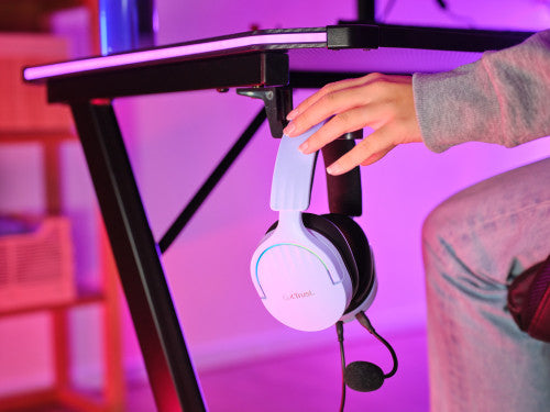 Trust GXT 490P FAYZO Auriculares AlÃ¡mbrico Diadema Juego USB tipo A Negro, PÃºrpura_9