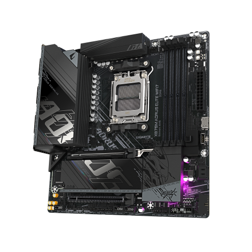 GIGABYTE X870M AORUS ELITE WIFI7 Placa Base â Compatible con procesadores AMD Ryzen 9000, VRM digital de 14+2+2 fases, hasta 8200 MHz DDR5 (OC), 1 x PCIe 5.0 + 1 x PCIe 4.0, Wi-Fi 7, LAN 2.5 GbE, USB 4_2