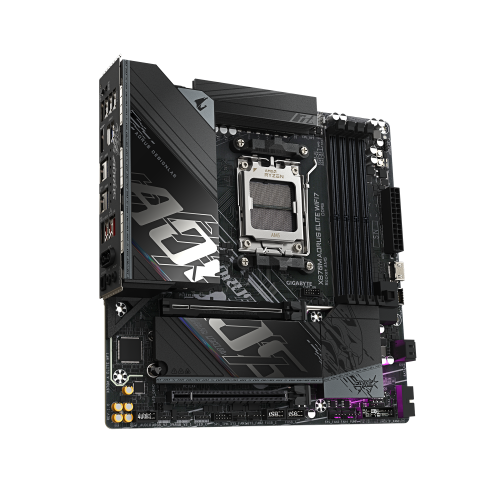 GIGABYTE X870M AORUS ELITE WIFI7 Placa Base â Compatible con procesadores AMD Ryzen 9000, VRM digital de 14+2+2 fases, hasta 8200 MHz DDR5 (OC), 1 x PCIe 5.0 + 1 x PCIe 4.0, Wi-Fi 7, LAN 2.5 GbE, USB 4_3