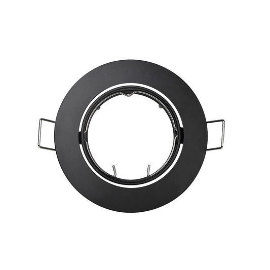 Anel de lÃ¢mpada halogÃªnio metÃ¡lico. oscilante. cor preto. Ã¸8,4cm_0