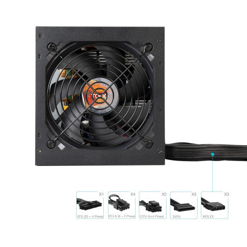 Fuente de Alimentación TooQ TQHELIOS-850SP/ 850W/ Ventilador 12cm/ 80 Plus Bronze_3