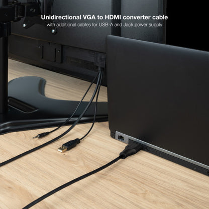 Cable Conversor Nanocable 10.15.4612/ HDMI Macho - VGA Macho/ Jack 3.5 Macho/ USB Macho/ 1.8m/ Negro_5