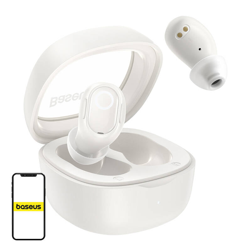 Wireless headphones Baseus Bowie WM02 TWS, Bluetooth 5.0 (white) OS_0
