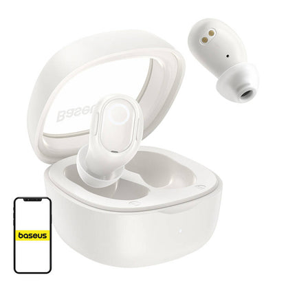 Wireless headphones Baseus Bowie WM02 TWS, Bluetooth 5.0 (white) OS_0