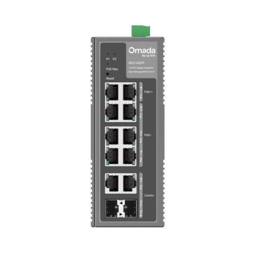 Switch TP-LINK OMADA / 10 Portas / 6-POE+ e 2-POE++ / Industrial / IES210GPP_1