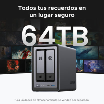 NAS UGREEN DXP2800 EU / Diskless / Preto_3