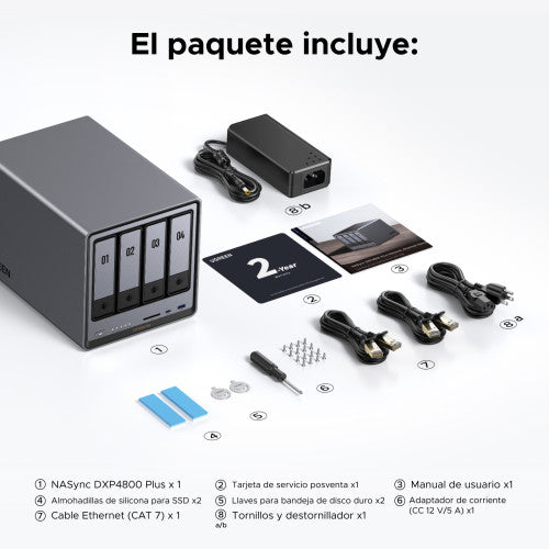 Armazenamento em rede UGREEN / Diskless / DXP4800 Plus EU_10