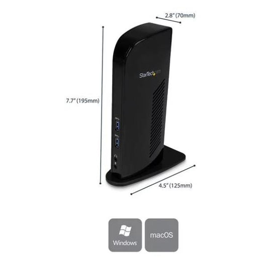 DOCKING STATION USB 3.0 a doppio monitor HDMI DVI_0