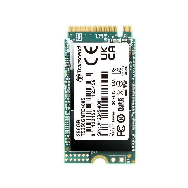 TS256GMTE400S - SSD M.2 2242 da 256GB, PCIe Gen3x4, NVMe, 3D TLC, senza DRAM_0