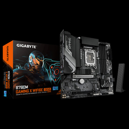 Placa Mãe GIGABYTE B760M GAMING X WIFI6E GEN5 / Preto / LGA 1700 micro ATX_0
