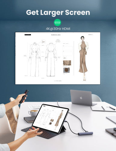 Hub USB-C UGREEN 6-em-1 / Preto / 10919_3