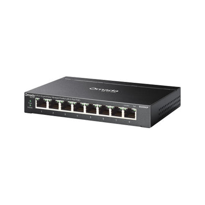 TP-Link Omada ES208GP switch Gestionado L2 Gigabit Ethernet (10/100/1000) EnergÃ­a sobre Ethernet (PoE) DIN rail Negro_3