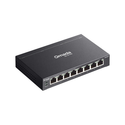 TP-Link Omada ES208GP switch Gestionado L2 Gigabit Ethernet (10/100/1000) EnergÃ­a sobre Ethernet (PoE) DIN rail Negro_4