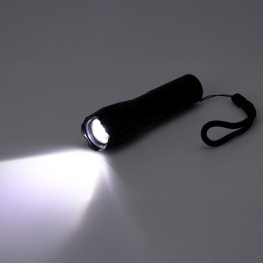 Lanterna led de alumÃ­nio 12,5 cm, com zoom, 3 x aaa (nÃ£o incluÃ­da), preta, 125 x 30 x 30 mm_0