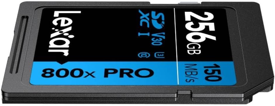 LEXAR 256GB PROFESSIONAL 800X PRO SDXC UHS-I CARDS,  UP TO 150MB/S READ 45MB/S WRITE C10 V30 U3_0