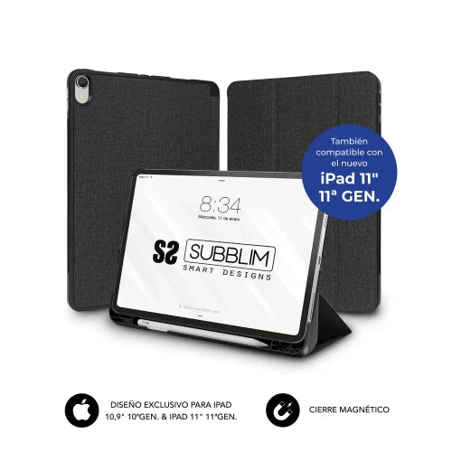 SUBBLIM SUBCST-5SC316 funda para tablet 27,9 cm (11") Folio Negro_0