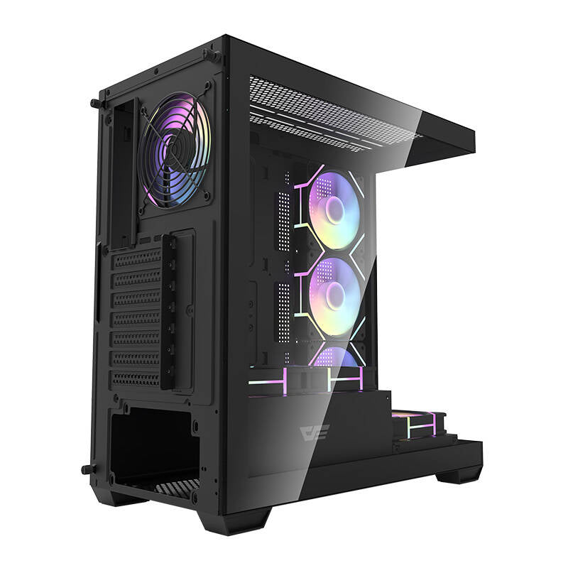 Darkflash DS900 computer case (black) + 7 ARGB fans_5