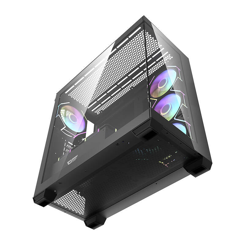 Darkflash DS900 computer case (black) + 7 ARGB fans_6