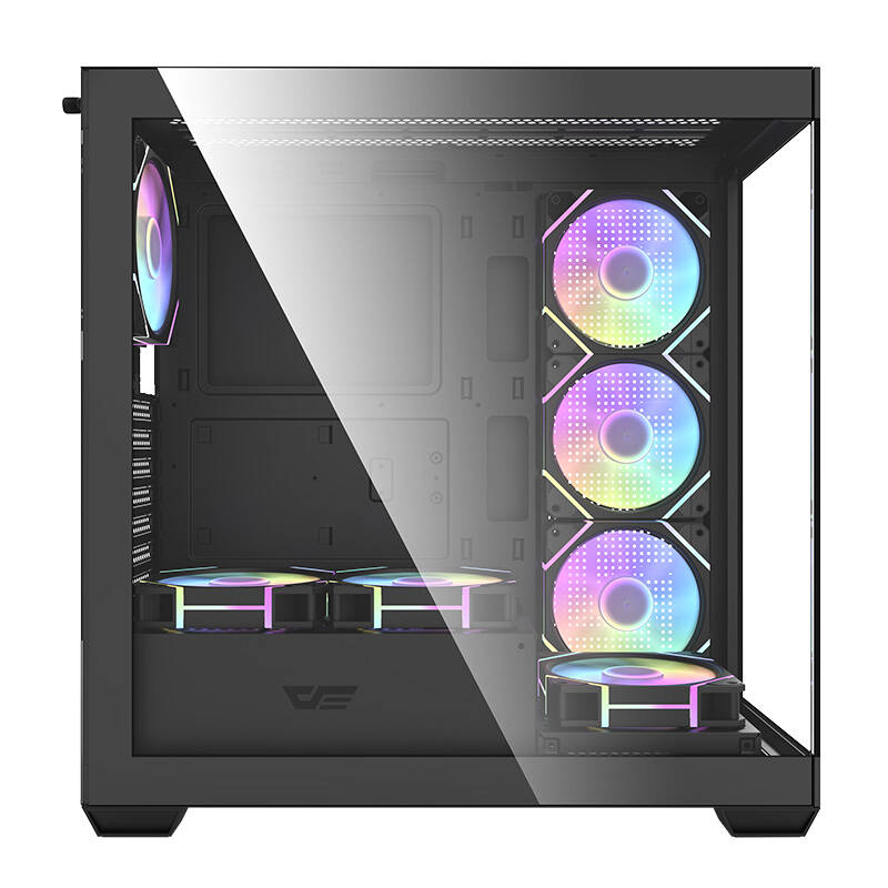 Darkflash DS900 computer case (black) + 7 ARGB fans_1