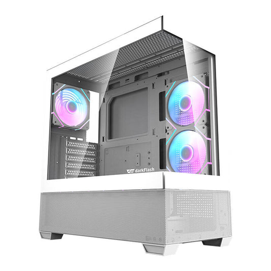 Computer case  Darkflash DS900 AIR (white) + 6 ARGB Fans_0
