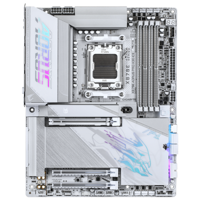 Mainboard GIGABYTE X870E AORUS PRO X3D ICE / Branco_1