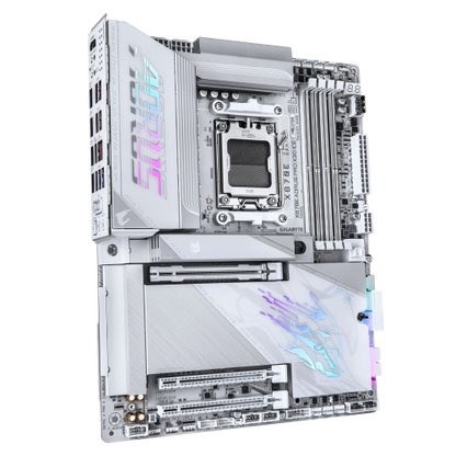 Mainboard GIGABYTE X870E AORUS PRO X3D ICE / Branco_2