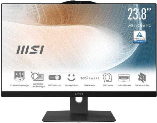 MSI AIO MODERN AM242P 12M-645EU. 23.8" IPS LED FHD 16:9 (1920X1080). I5-1235U. UMA. SO-DIMM DDR4 16GB (8G*2). 512GB SSD. SIN SO. BLANCO._1