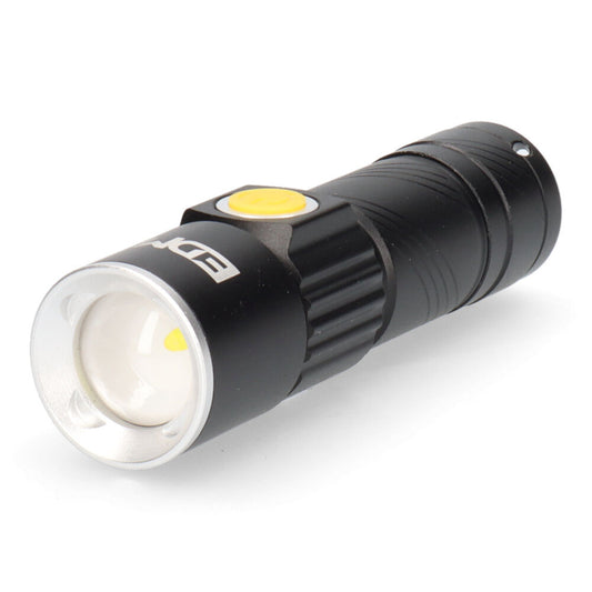 Mini lanterna com zoom 1 led 120lm/40lm/ flash 9.000k recarregÃ¡vel com usb._0