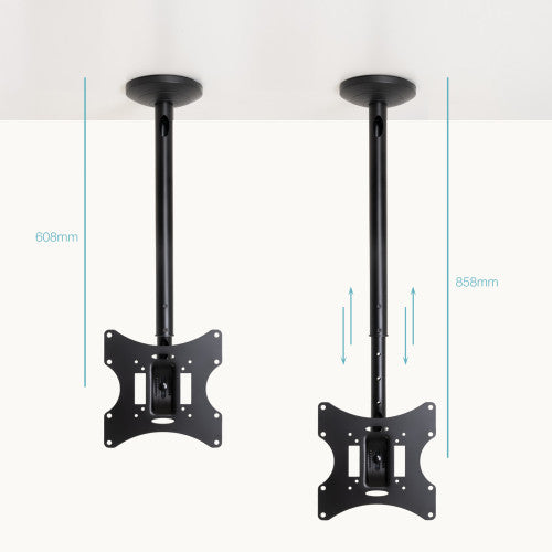 Soporte de Techo Giratorio/ Inclinable/ Nivelable TooQ LPCE2301TSLI-B para TV de 23-42"/ hasta 30kg_4