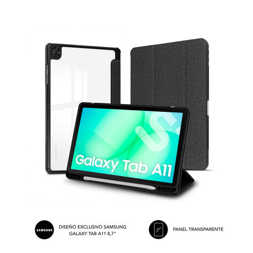 Funda Subblim Clear Shock Case para Samsung A11 8.7"/ Negra_1