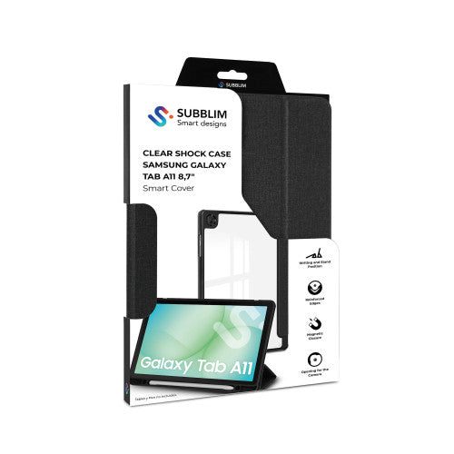 Funda Subblim Clear Shock Case para Samsung A11 8.7"/ Negra_3