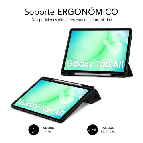 Funda Subblim Clear Shock Case para Samsung A11 8.7"/ Negra_4